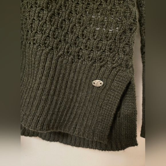 NWT American‎ Eagle Dark Green Knit Sweater - Picture 2 of 6